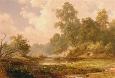Lot 2094 - Russell Smith American, 1812-1896 THE DAM AT...