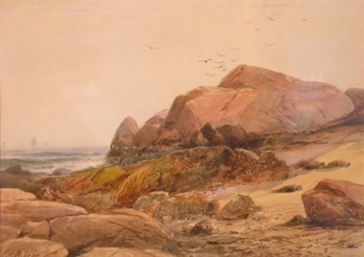 Lot 27 - Edward Moran American, 1829-1901 COASTAL VIEW...