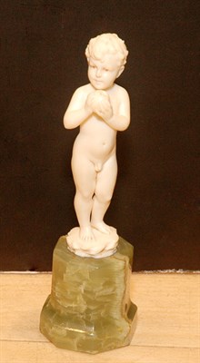 Lot 2204 - Carved Ivory Figure After a model by Ferdinand...