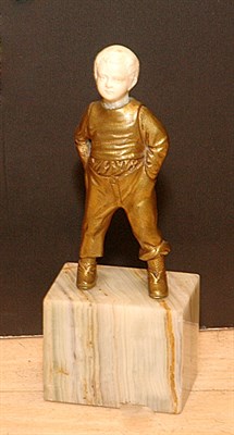 Lot 2203 - Austrian Gilt-Bronze and Ivory Figure Circa...