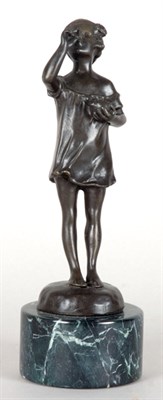 Lot 2215 - Art Deco Style Bronze and Marble Figure Of a...