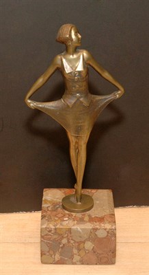 Lot 2212 - Art Deco Gilt-Bronze Figure Modeled as a...