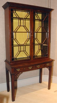 Lot 312 - Georgian Style Mahogany Vitrine on Stand...