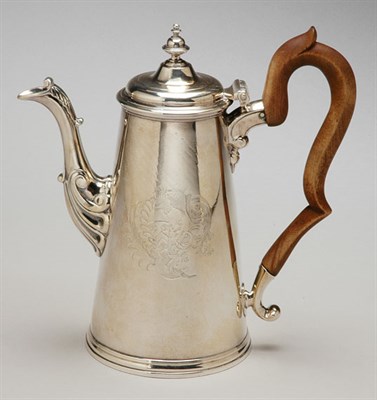 Lot 548 - George II Silver Lighthouse Coffee Pot Dublin,...