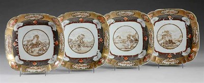 Lot 310 - Set of Four Chinese Porcelain Serving Plates...