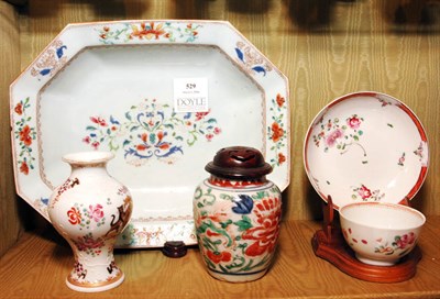 Lot 529 - Group of Five Chinese Export Porcelain Table...