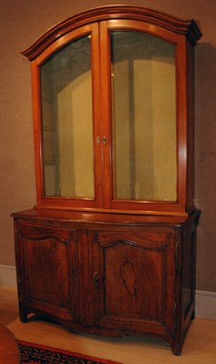 Lot 522 - French Provincial Fruitwood Bookcase Cabinet...