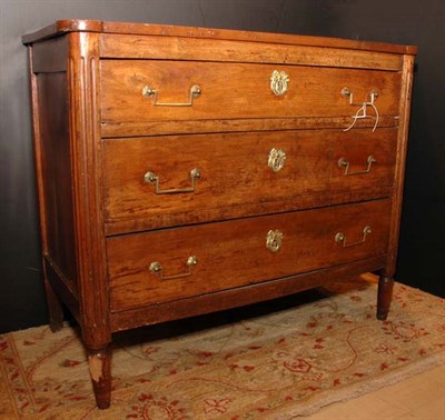 Lot 352 - Provincial Louis XVI Style Fruitwood Commode...