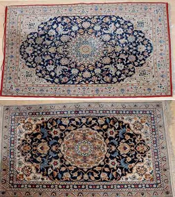 Lot 492 - Two Isfahan Rugs Central Iran, contemporary...