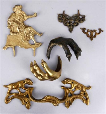 Lot 566 - Group of Gilt-Bronze Handles and Mounts