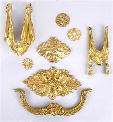 Lot 568 - Group of Gilt-Bronze Handles and Mounts