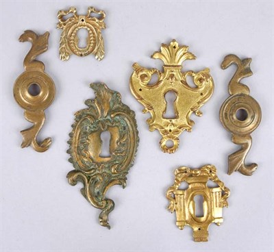 Lot 569 - Group of Gilt-Bronze Escutcheons