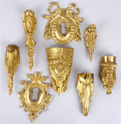 Lot 570 - Group of Gilt-Bronze Sabots, Escutcheons and...