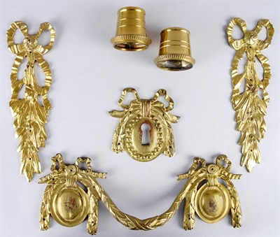 Lot 572 - Group of Gilt-Bronze Feet, Handles and Mounts