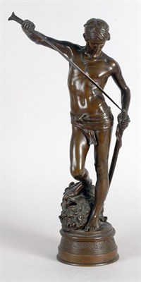 Lot 2115 - Patinated-Bronze Figure After a model by A....