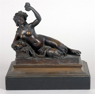 Lot 2553 - Patinated-Bronze Figure Modeled as a...