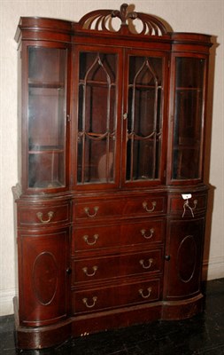 Lot 140 - Georgian Style Mahogany Breakfront Height 6...