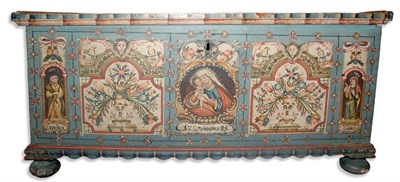 Lot 465 - Continental Painted Storage Chest Height 31...