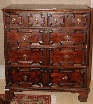 Lot 269 - William and Mary Style Oak Chest of Drawers...