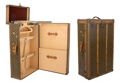 Lot 399 - Louis Vuitton Wardrobe Trunk Monogram canvas,...