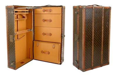 Lot 398 - Louis Vuitton Wardrobe Trunk Monogram canvas,...