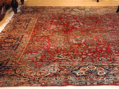 Lot 496 - Sarouk Rug North Persia, circa 1925 The madder...