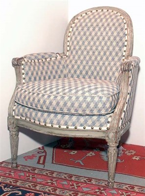 Lot 442 - Louis XVI Style Painted Bergere