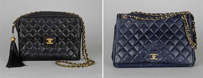 Lot 286 - Two Chanel Quilted Leather Handbags French,...