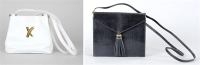 Lot 281 - Two Leather Shoulder Bags The first of white...
