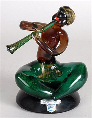 Lot 2749 - Cenedese Murano Blown Glass Figure Of a seated...