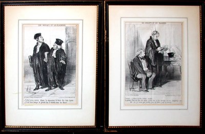 Lot 3165 - Honore Daumier L'AVOCAT and ENFIN! NOUS AVONS...
