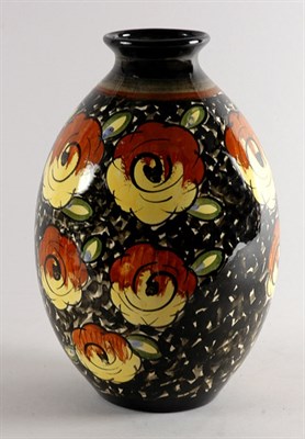 Lot 2356 - Keramis Painted Earthenware Vase Of ovoid form,...