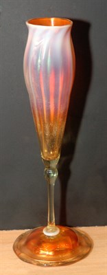Lot 2692 - Tiffany Favrile Glass Vase Of floriform, the...