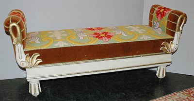 Lot 294 - Empire Style Painted and Parcel Gilt Window...