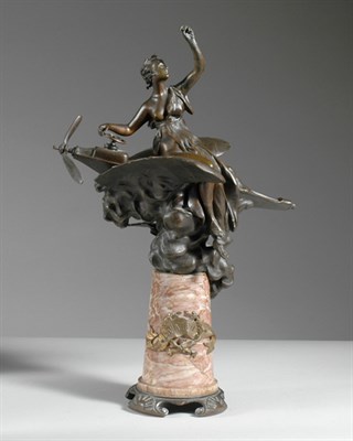 Lot 255 - Bronze Figure of L'Aviation After a model by...