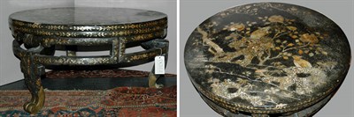 Lot 286 - Korean Mother-of-Pearl Inlaid and Black...