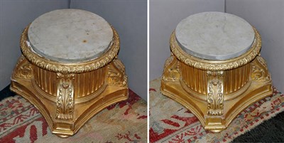 Lot 177 - Pair of Louis XVI Style Gilt-Wood Capitals...
