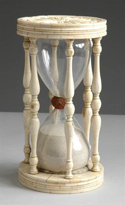 Lot 231 - Anglo-Indian Ivory Hourglass 19th Century The...