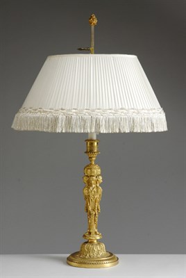 Lot 233 - Louis XVI Style Gilt-Bronze Candlestick Late...