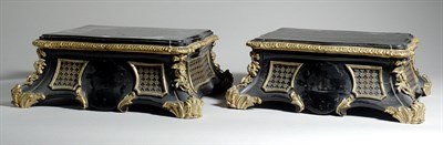 Lot 206 - Pair of Napoleon III Gilt-Bronze and Ebonized...