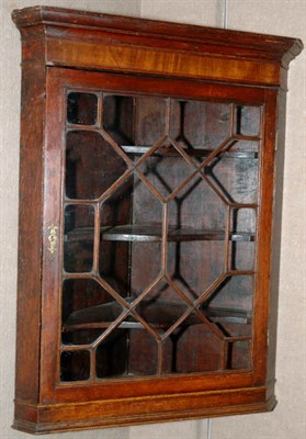 Lot 324 - Georgian Style Oak Hanging Corner Cabinet 18th...