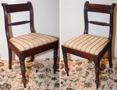 Lot 3595 - Pair of William IV Mahogany Side Chairs