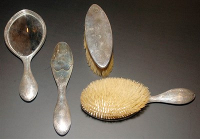 Lot 3423 - Sterling Silver Five-Piece Dresser Set
