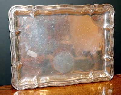 Lot 3446A - Continental Silver Serving Tray Length 15 3/4...