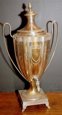 Lot 3450 - Neoclassical Style Silver Plated Hot Water Urn