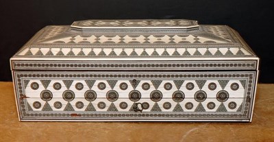 Lot 609 - Anglo-Indian Inlaid Bone Dresser Box
