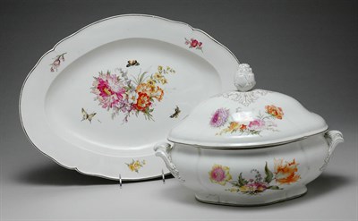 Lot 2572 - KPM Porcelain Covered Two-Handled Tureen and...