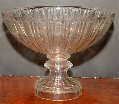 Lot 302 - Anglo Irish Style Glass Pedestal Bowl Height...