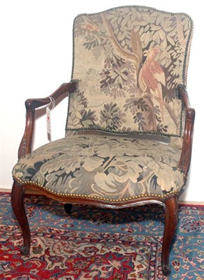 Lot 466 - Louis XV Style Needlework Upholstered Armchair
