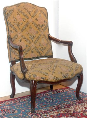Lot 467 - Louis XV Style Needlework Upholstered Armchair